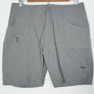 AFTCO Shorts Men's Size 30 Diffuse Charcoal 9" Aftech‎ Fishing Ocean Sea Tackle